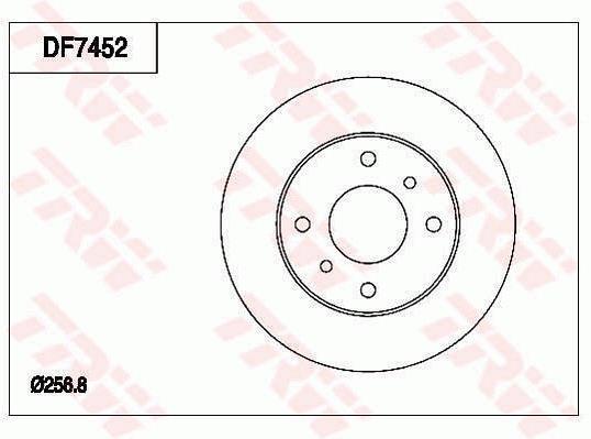 Disques de frein TRW ref. DF7452