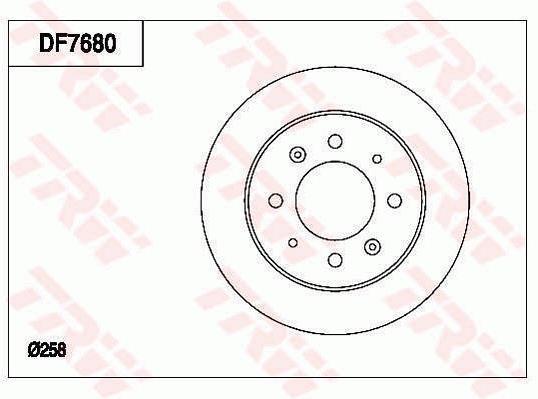 Disques de frein TRW ref. DF7680