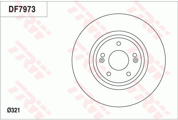 Disques de frein TRW ref. DF7973