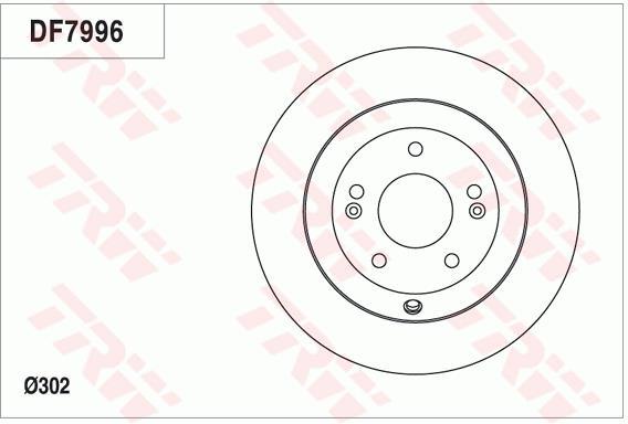 Disques de frein TRW DF7996