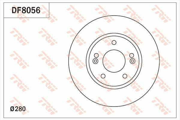Disques de frein TRW ref. DF8056