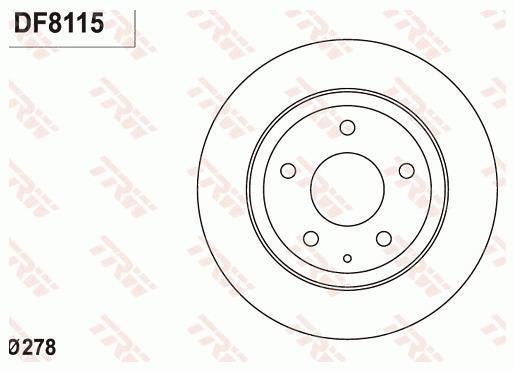 Disques de frein TRW ref. DF8115