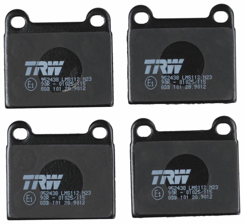 Jeu de 4 plaquettes de frein TRW ref. GDB101