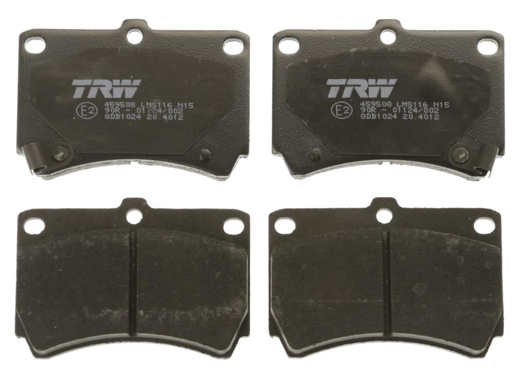 Jeu de 4 plaquettes de frein TRW GDB1024