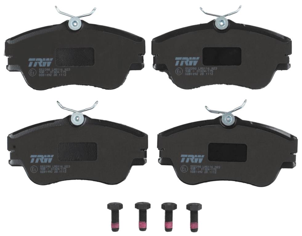 Jeu de 4 plaquettes de frein TRW GDB1092