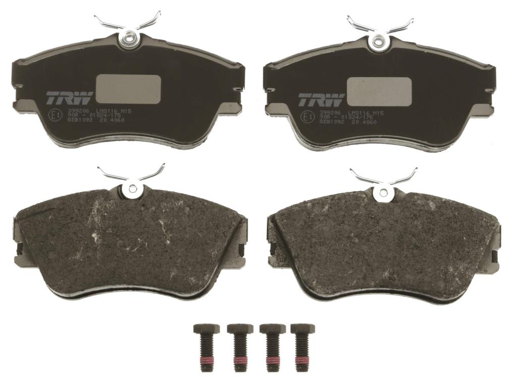 Jeu de 4 plaquettes de frein TRW GDB1092