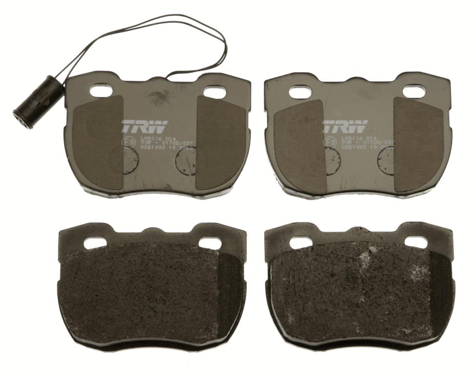 Jeu de 4 plaquettes de frein TRW ref. GDB1093