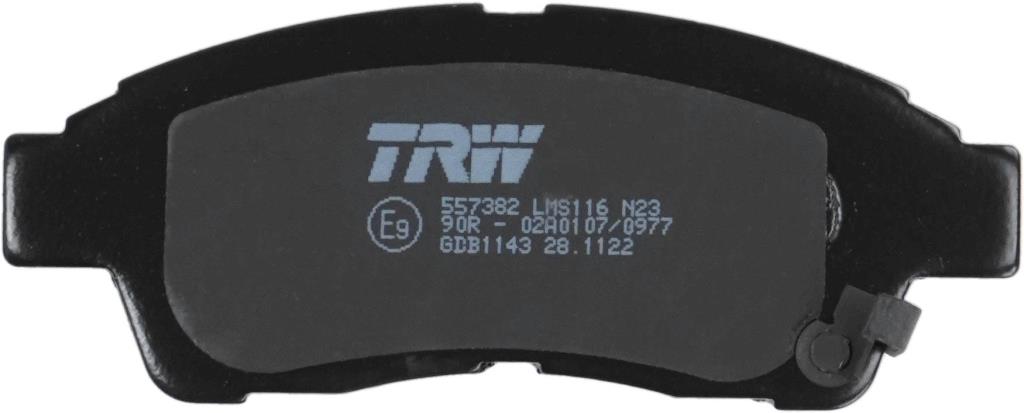 Jogo de 4 pastilhas de travão TRW ref. GDB1143