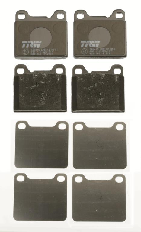 Jeu de 4 plaquettes de frein TRW ref. GDB1160