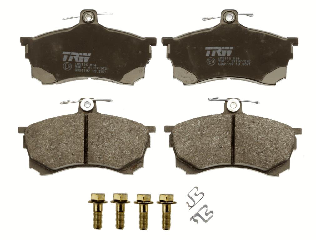 Jeu de 4 plaquettes de frein TRW ref. GDB1197