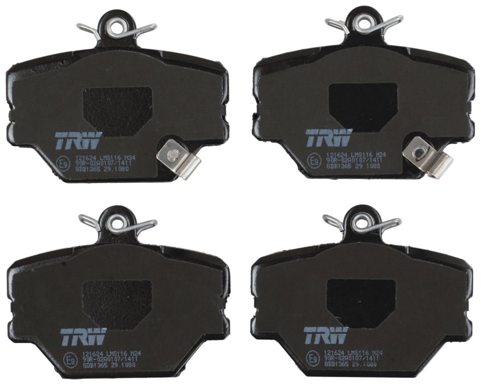 Jeu de 4 plaquettes de frein TRW ref. GDB1365