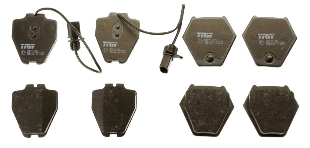 Jeu de 4 plaquettes de frein TRW ref. GDB1381