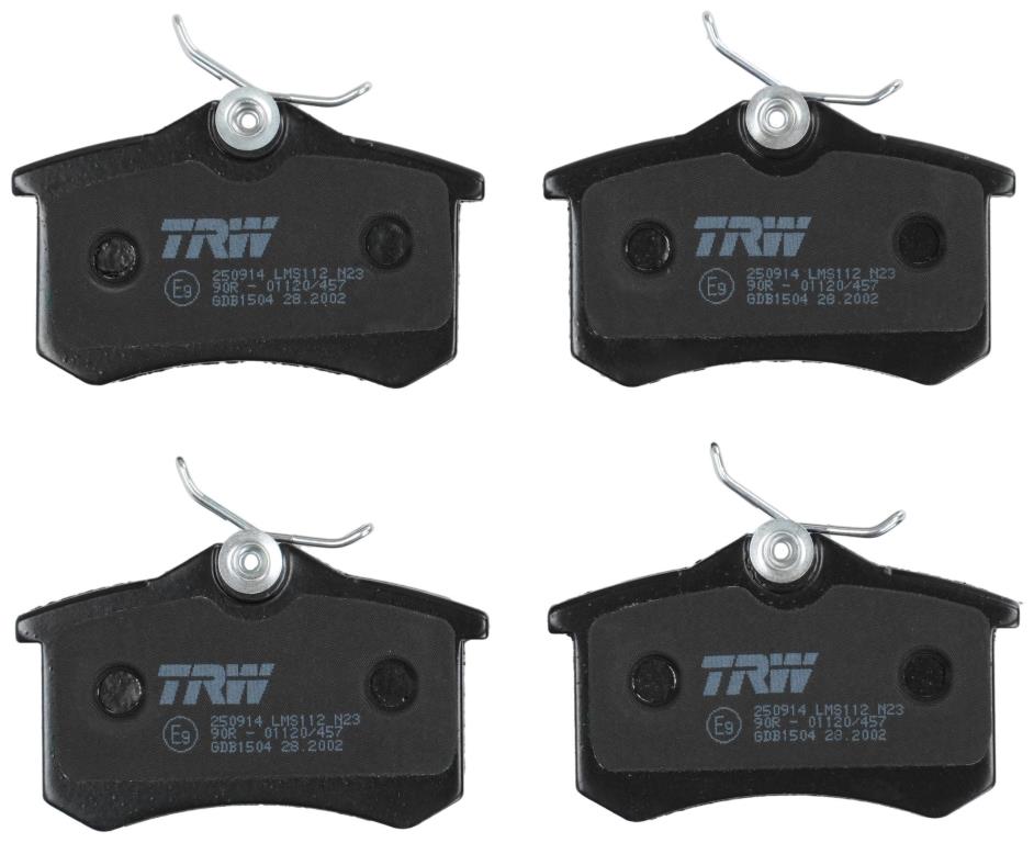 Jeu de 4 plaquettes de frein TRW ref. GDB1504