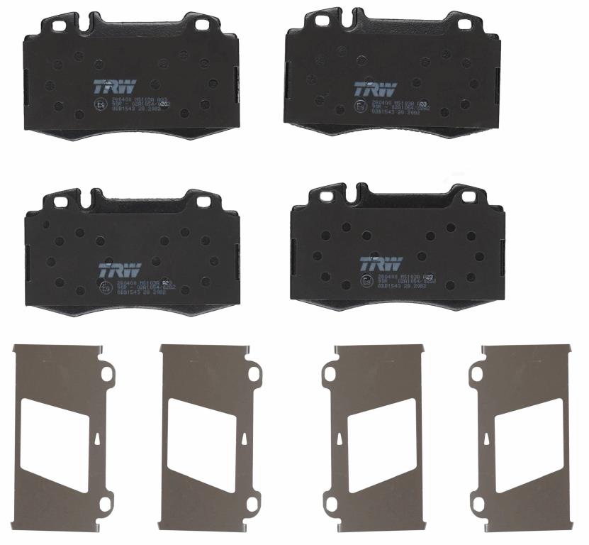 Jeu de 4 plaquettes de frein TRW ref. GDB1543