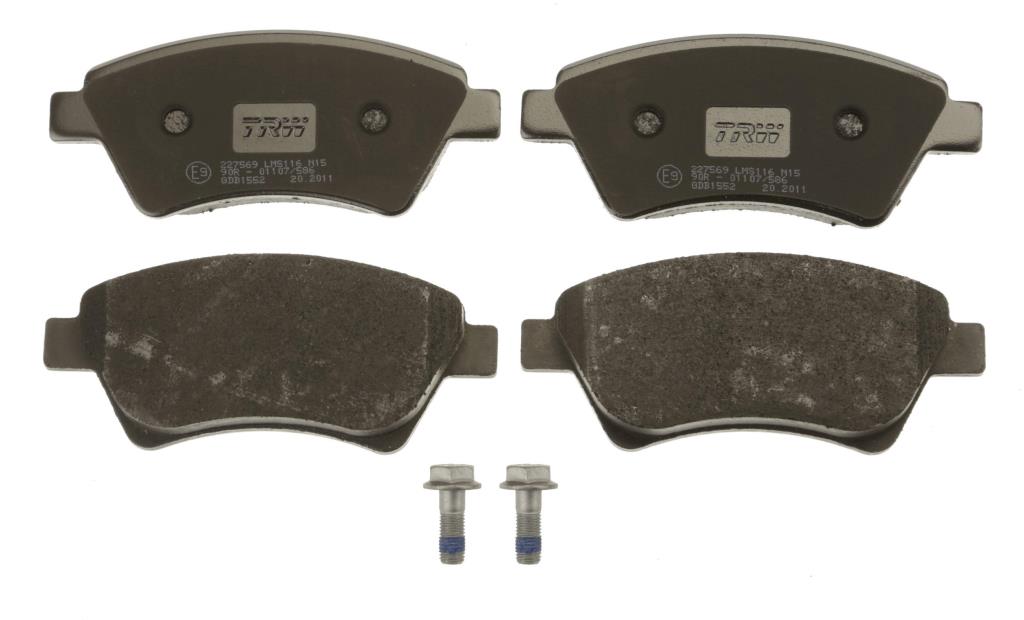 Jeu de 4 plaquettes de frein TRW ref. GDB1552