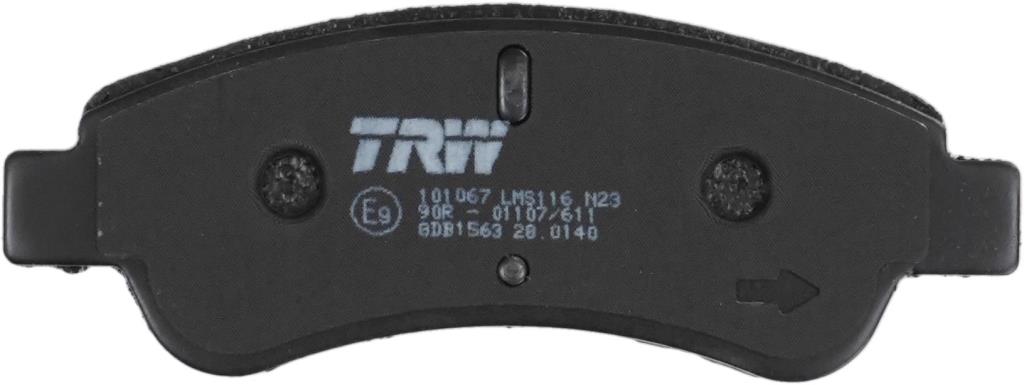Jogo de 4 pastilhas de travão TRW ref. GDB1563