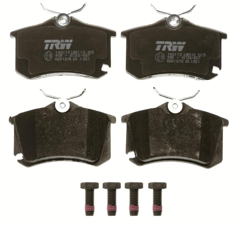 Jeu de 4 plaquettes de frein TRW ref. GDB1578