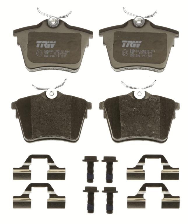 Jeu de 4 plaquettes de frein TRW ref. GDB1596