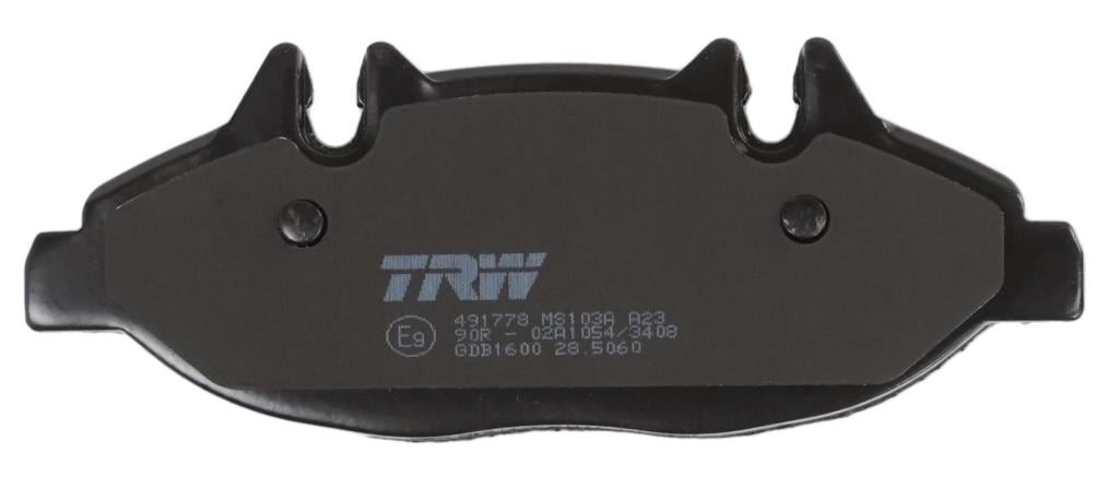 Jeu de 4 plaquettes de frein TRW ref. GDB1600