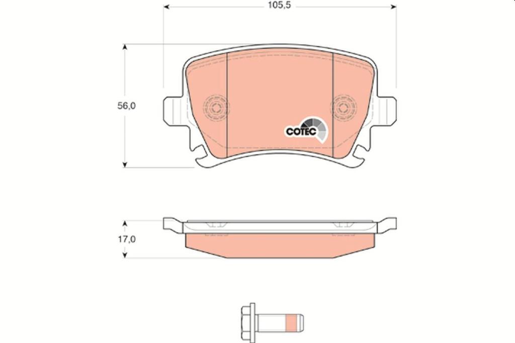 P 23 105 BREMBO Prime 24391 Remblokken Met akoestische