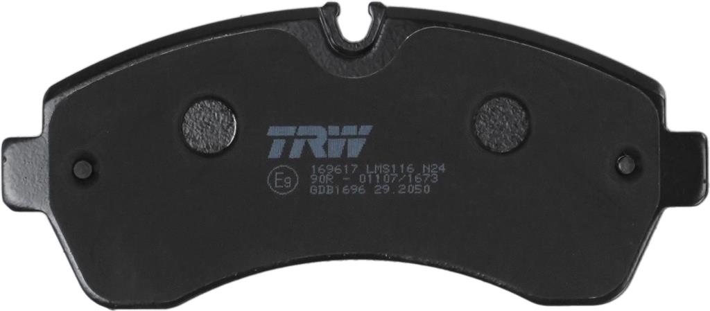 Jeu de 4 plaquettes de frein TRW ref. GDB1696