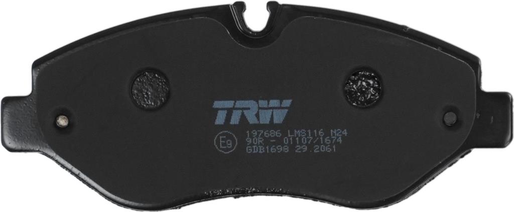 Jeu de 4 plaquettes de frein TRW ref. GDB1698