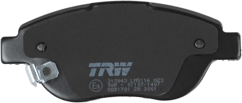 Jogo de 4 pastilhas de travão TRW GDB1701