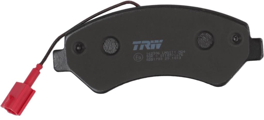 Jeu de 4 plaquettes de frein TRW GDB1703