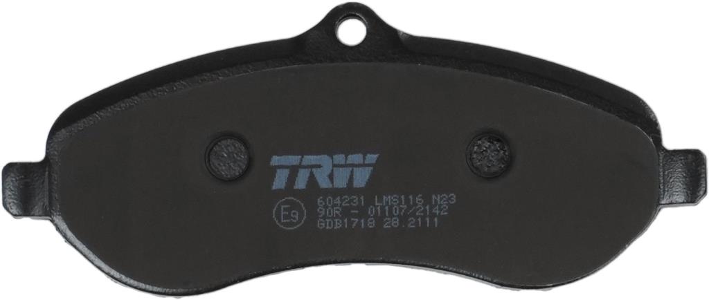Jeu de 4 plaquettes de frein TRW ref. GDB1718