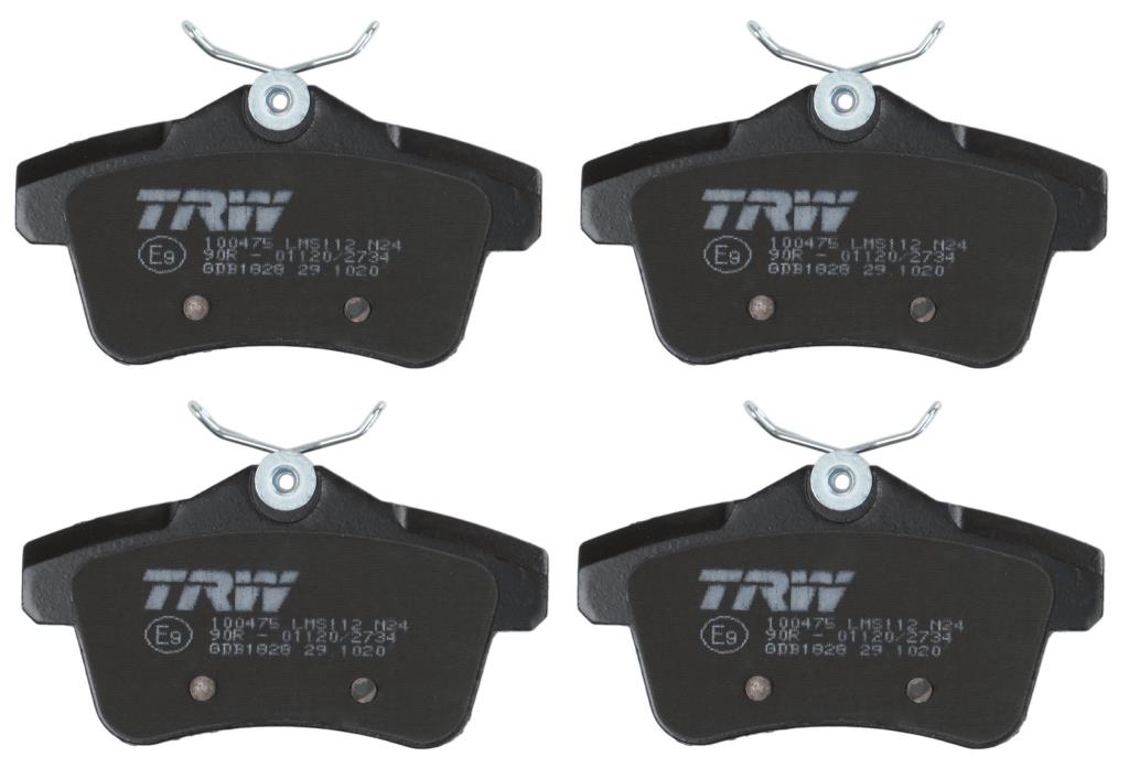 Jeu de 4 plaquettes de frein TRW GDB1828