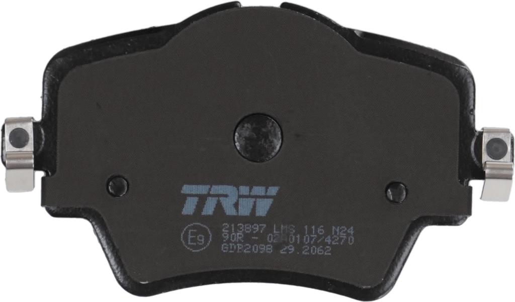 Jeu de 4 plaquettes de frein TRW ref. GDB2098