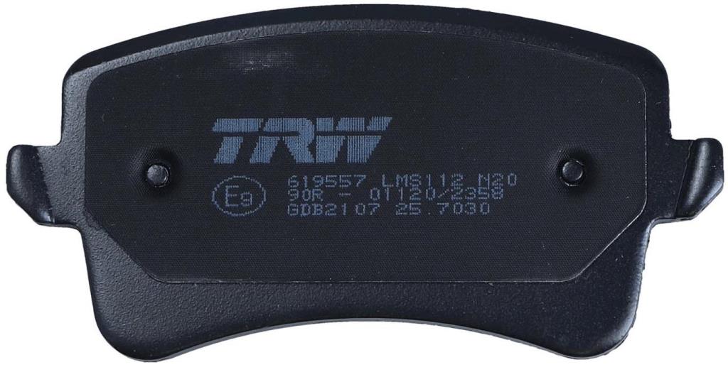 Jeu de 4 plaquettes de frein TRW GDB2107