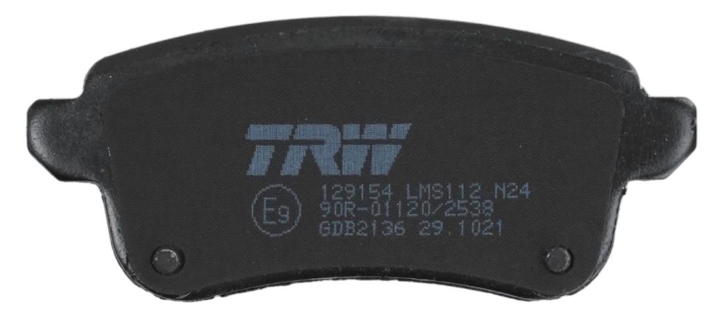 Jeu de 4 plaquettes de frein TRW ref. GDB2136