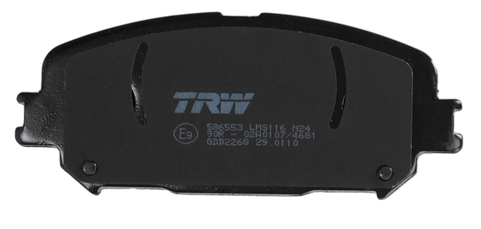 Jeu de 4 plaquettes de frein TRW ref. GDB2268
