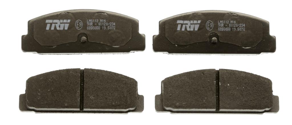 Jeu de 4 plaquettes de frein TRW GDB3088