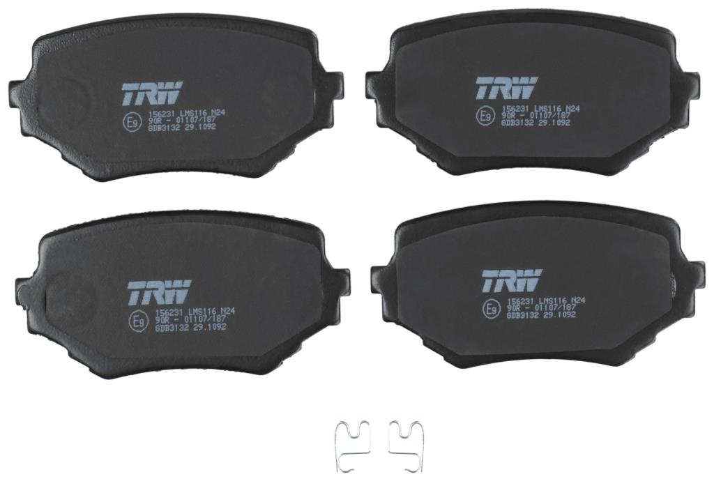 Jeu de 4 plaquettes de frein TRW GDB3132