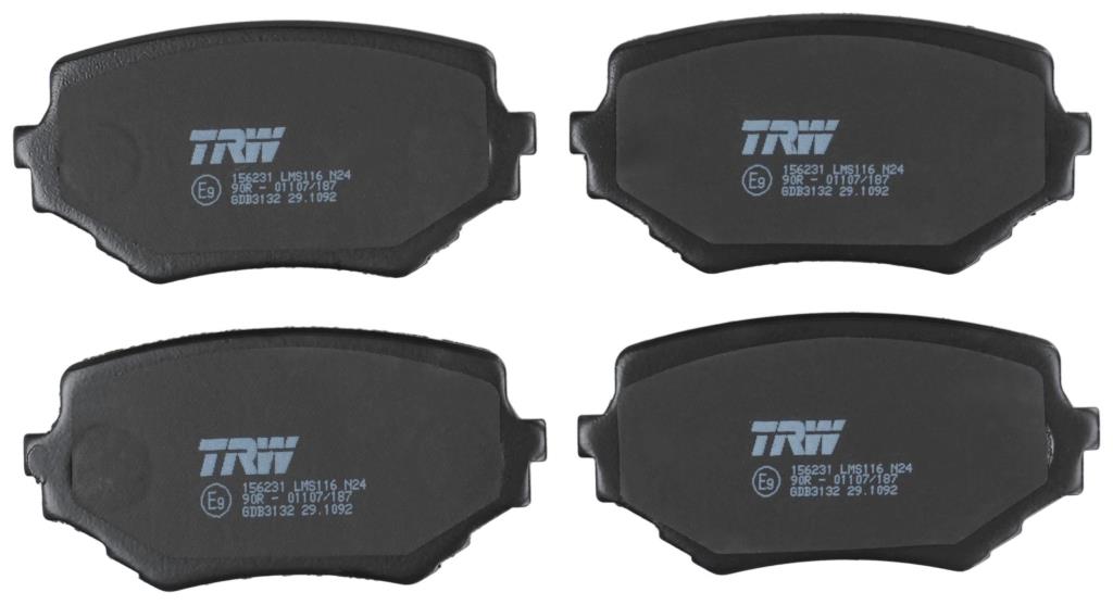 Jeu de 4 plaquettes de frein TRW GDB3132