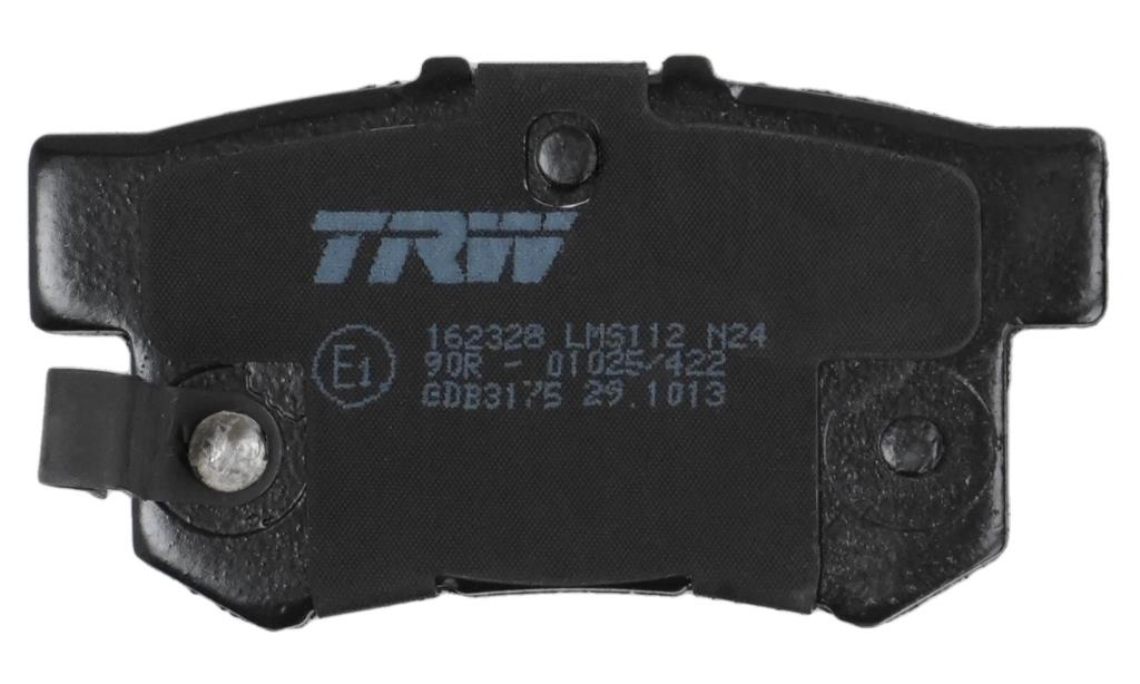 Jeu de 4 plaquettes de frein TRW ref. GDB3175