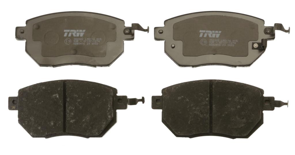 Jeu de 4 plaquettes de frein TRW ref. GDB3416