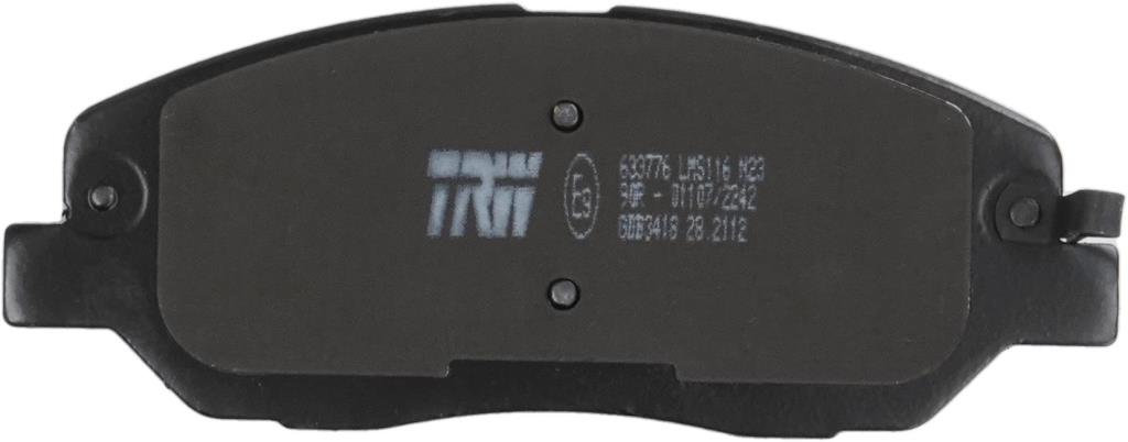 Jeu de 4 plaquettes de frein TRW ref. GDB3418