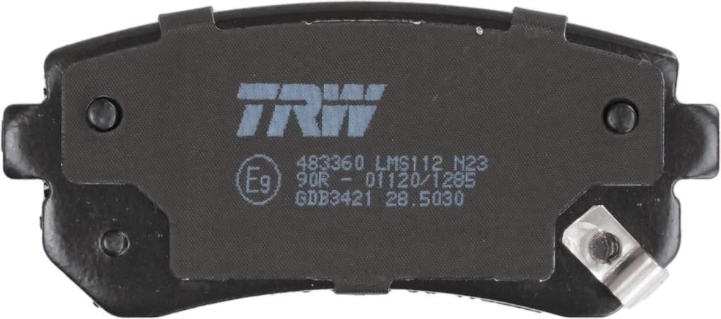 Jeu de 4 plaquettes de frein TRW ref. GDB3421