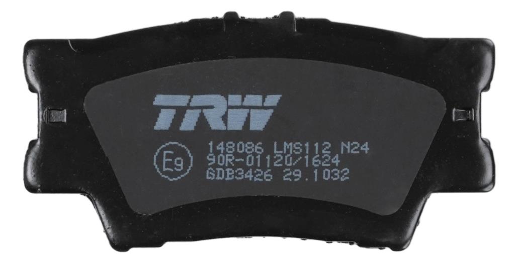 Jeu de 4 plaquettes de frein TRW ref. GDB3426