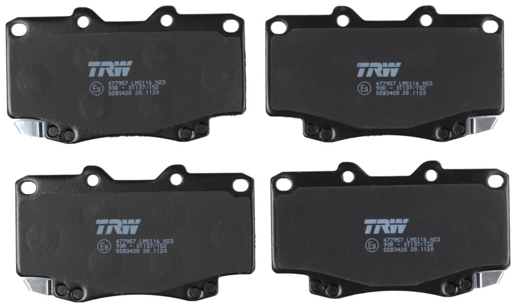 Jeu de 4 plaquettes de frein TRW ref. GDB3428