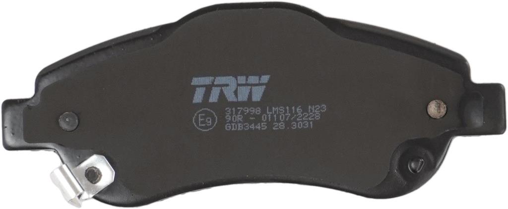 Jeu de 4 plaquettes de frein TRW ref. GDB3445
