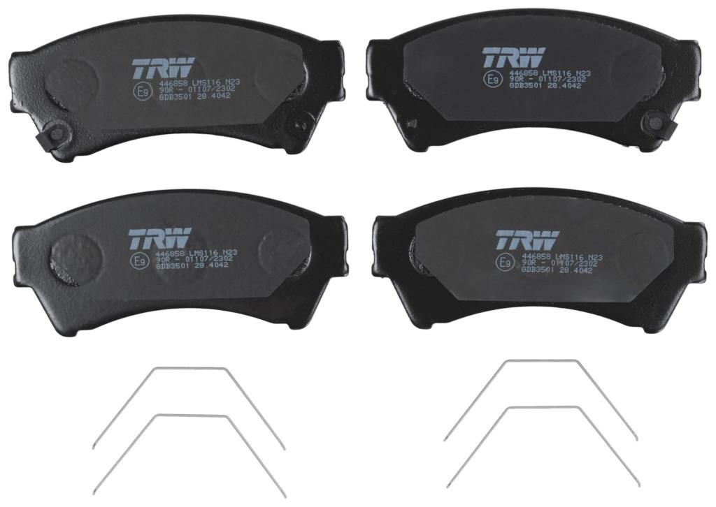 Jogo de 4 pastilhas de travão TRW ref. GDB3501