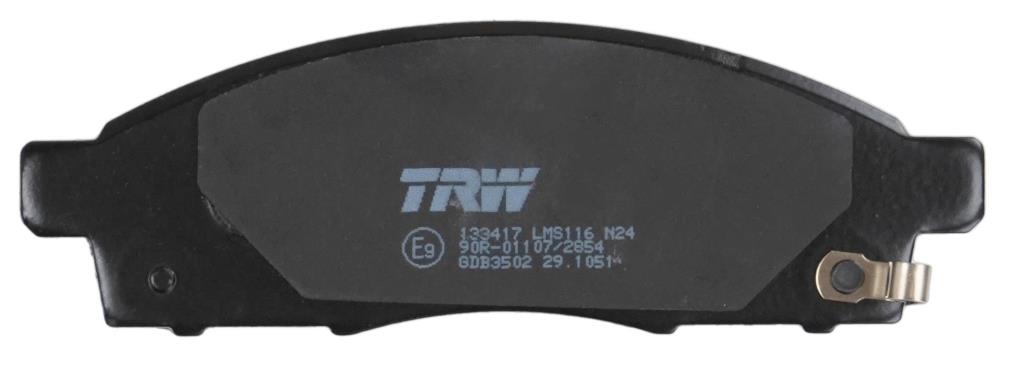 Jeu de 4 plaquettes de frein TRW ref. GDB3502
