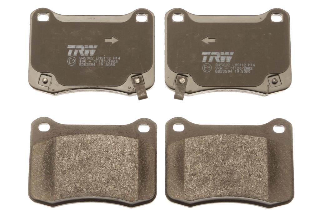 Jeu de 4 plaquettes de frein TRW ref. GDB3504