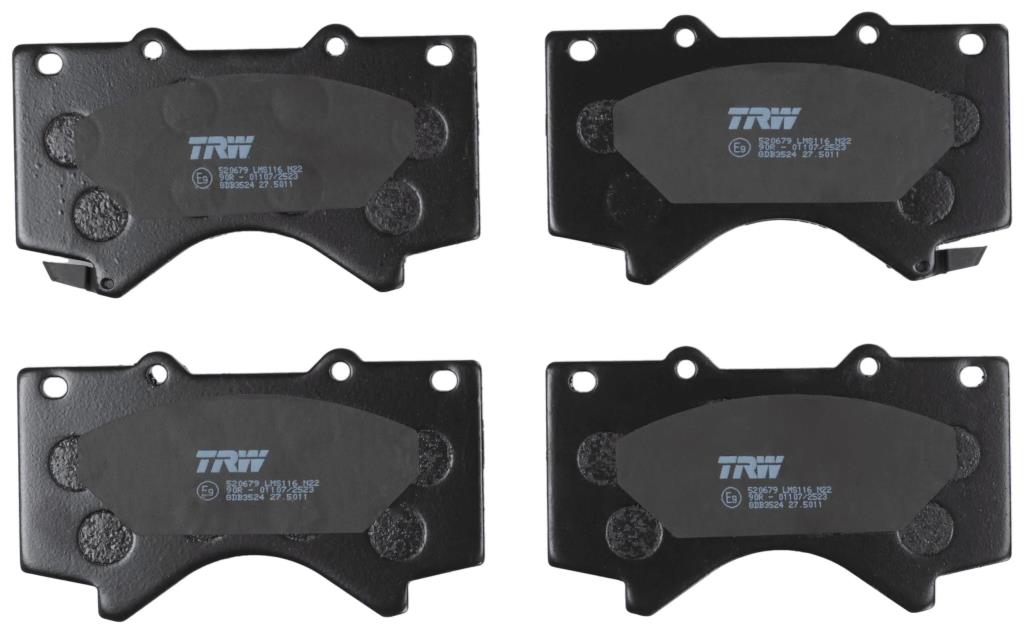 Jeu de 4 plaquettes de frein TRW ref. GDB3524