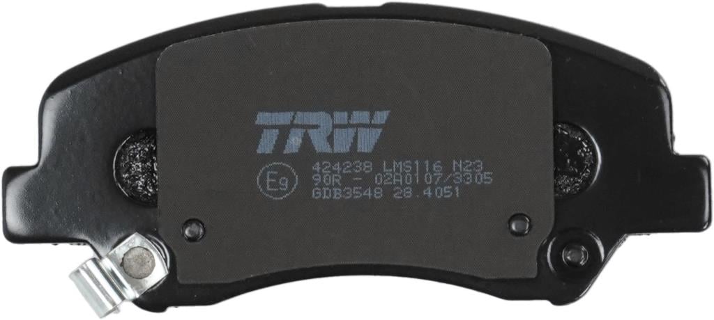 Jeu de 4 plaquettes de frein TRW ref. GDB3548