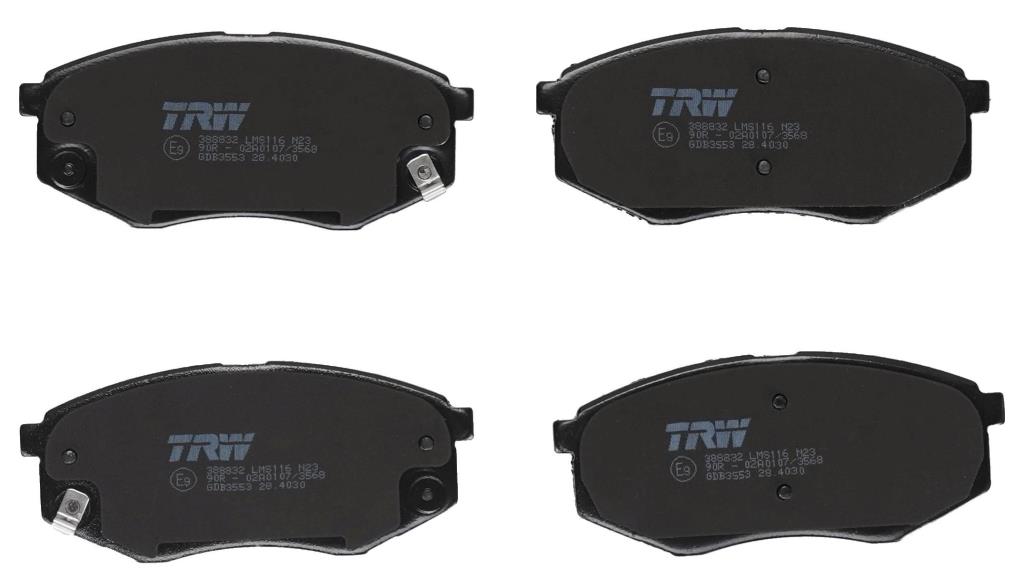 Jogo de 4 pastilhas de travão TRW GDB3553